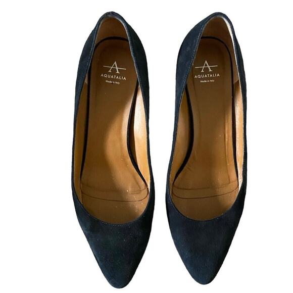 Aquatalia black suede pumps size 8 - Picture 6 of 7